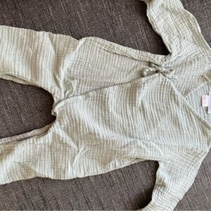 Zara kids blue/gray Textured Onesie. 100% cotton size 3-6 months unisex